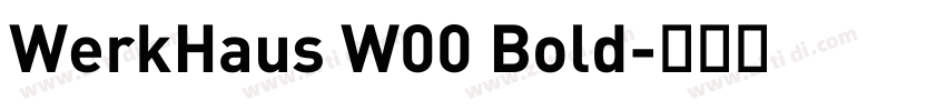 WerkHaus W00 Bold字体转换